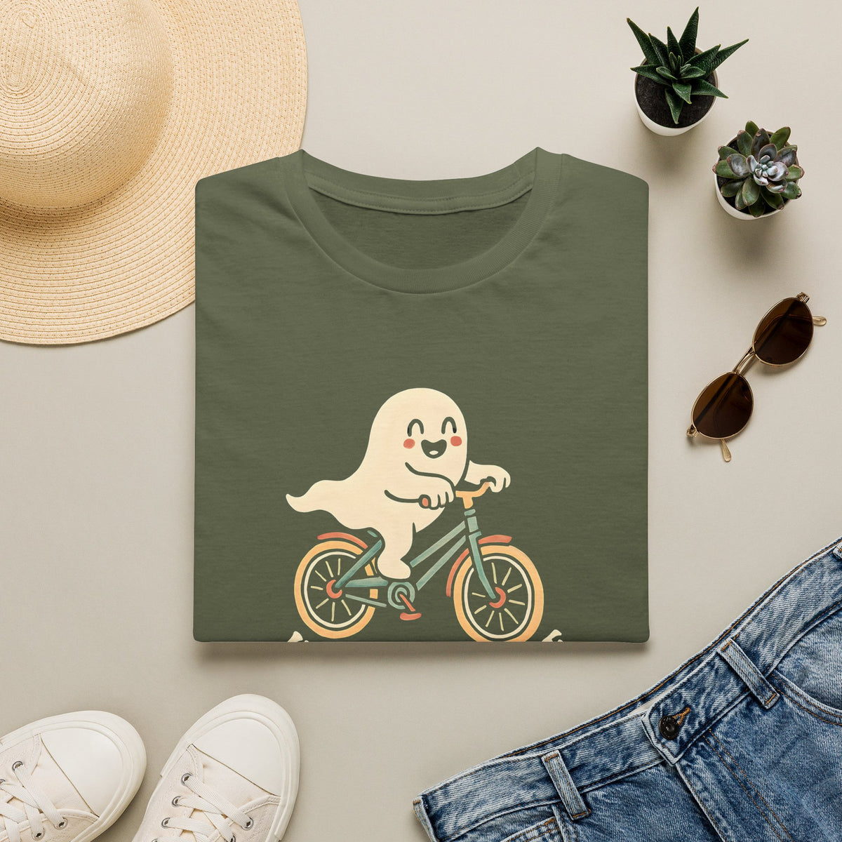 Ghost riding bicycle T-Shirt