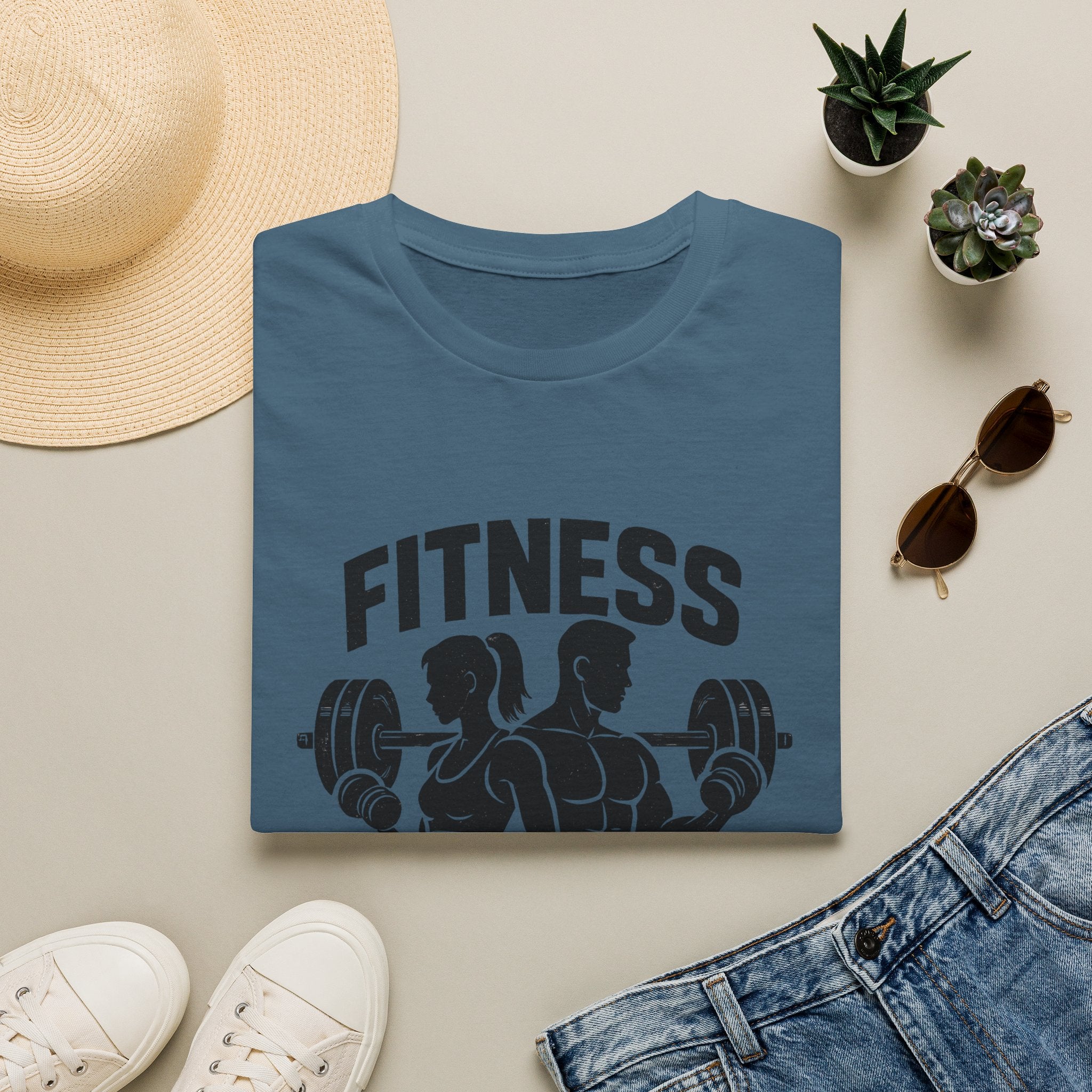 Bodybuilder lifting weights T-Shirt