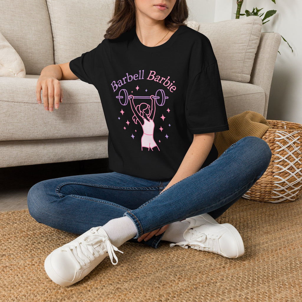 Barbell Barbie Lifts Weights T-Shirt