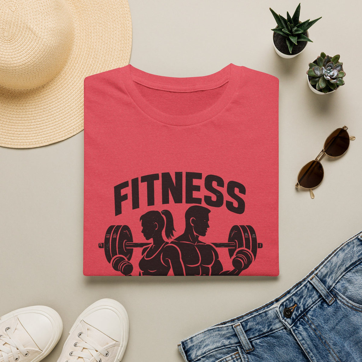 Bodybuilder lifting weights T-Shirt