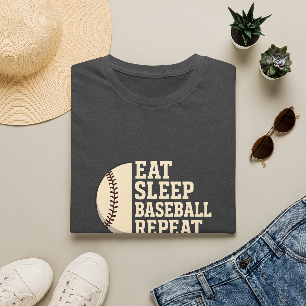 Eat Sleep Baseball Repeat T-Shirt