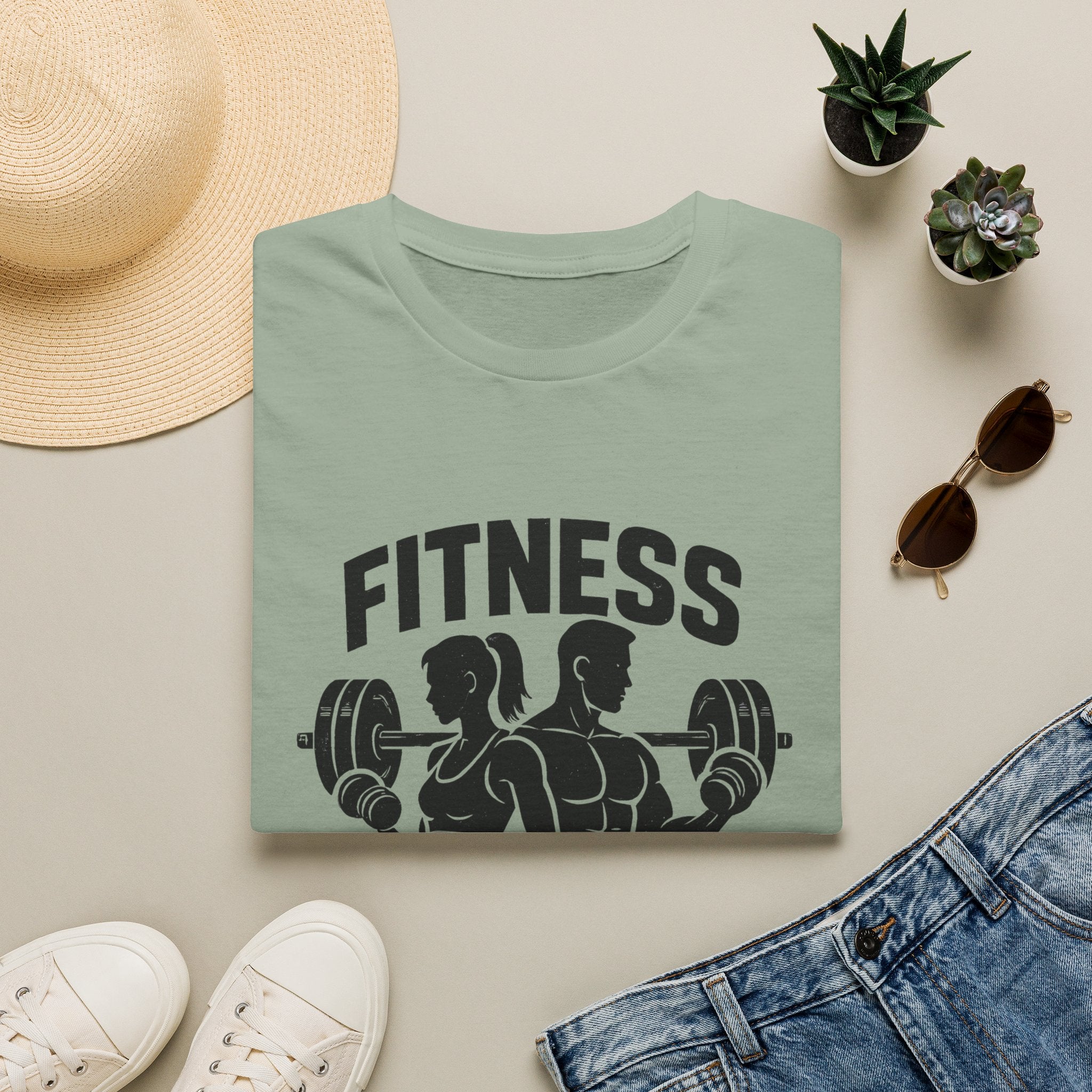 Bodybuilder lifting weights T-Shirt