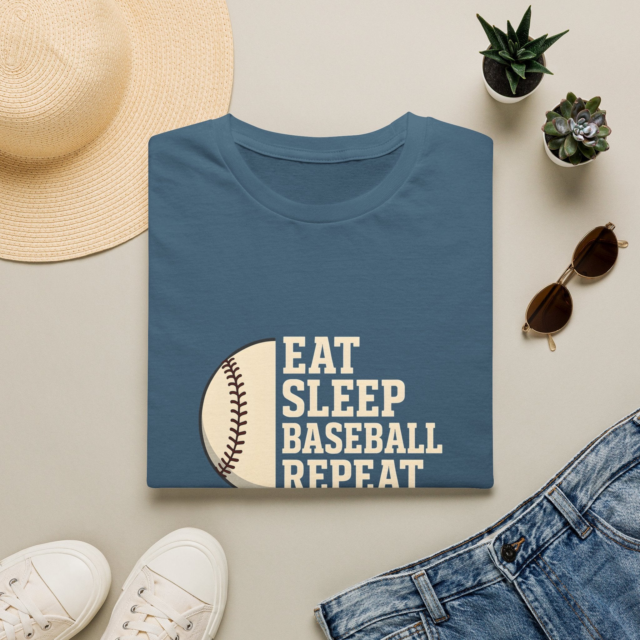 Eat Sleep Baseball Repeat T-Shirt
