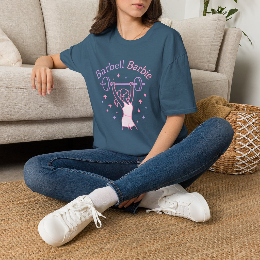 Barbell Barbie Lifts Weights T-Shirt