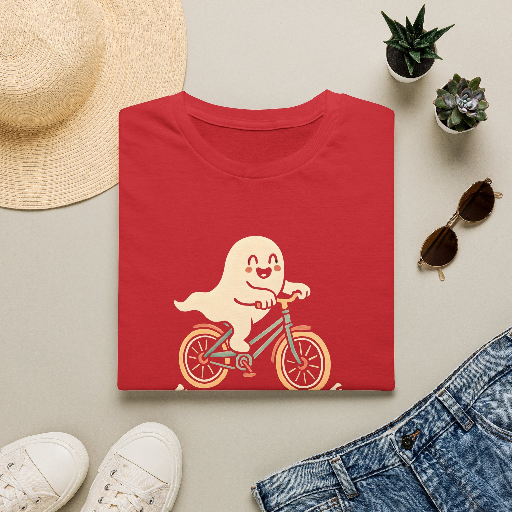 Ghost riding bicycle T-Shirt